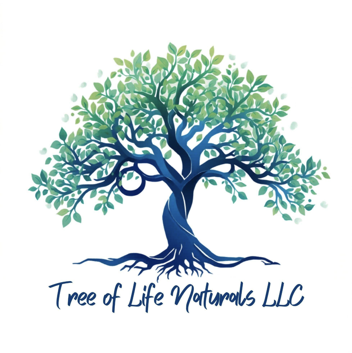 Tree of Life Naturals LLC watercolor tree logo